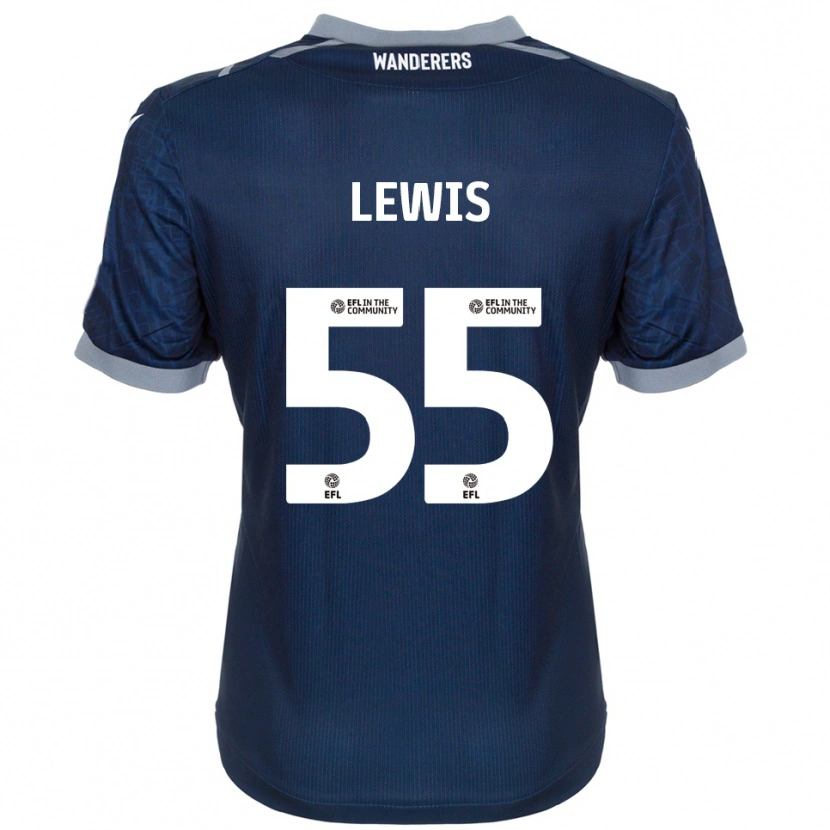 Danxen Kinder Conor Lewis #55 Marine Grau Auswärtstrikot Trikot 2025/26 T-Shirt Österreich