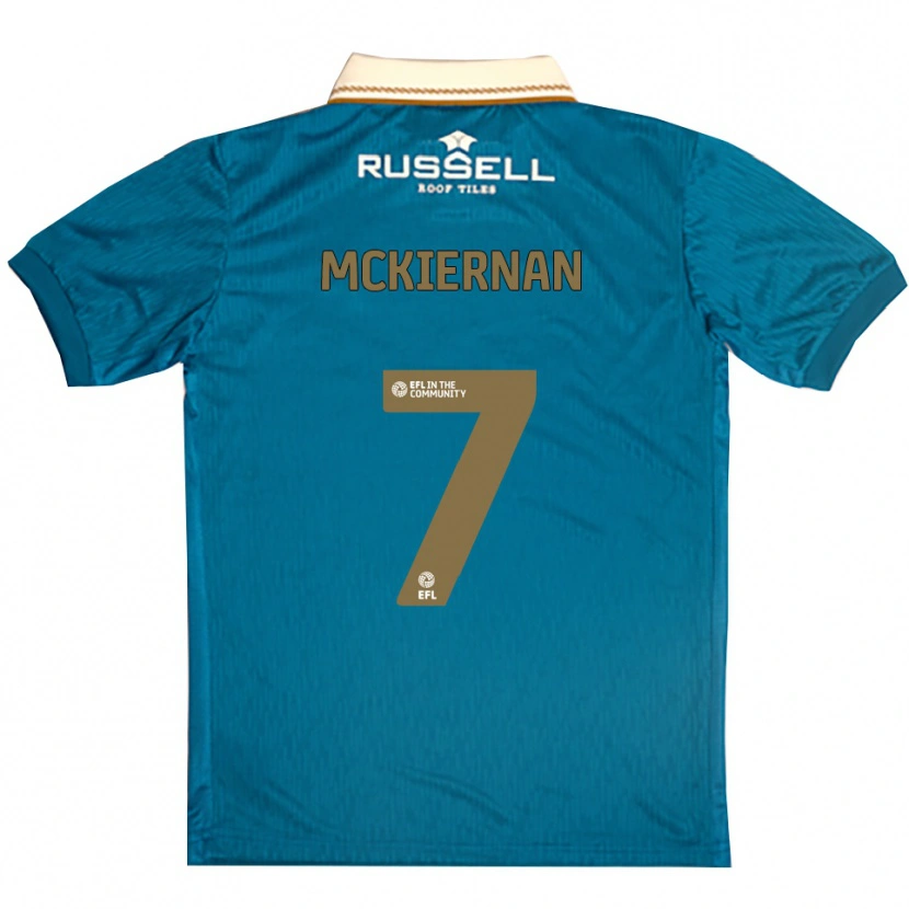 Danxen Kinder Jj Mckiernan #7 Himmelblau Weiß Auswärtstrikot Trikot 2025/26 T-Shirt Österreich