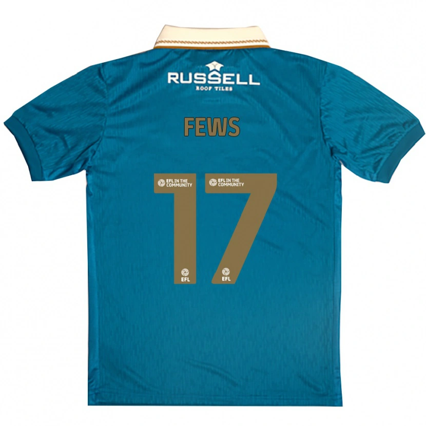 Danxen Kinder Maddie Fews #17 Himmelblau Weiß Auswärtstrikot Trikot 2025/26 T-Shirt Österreich