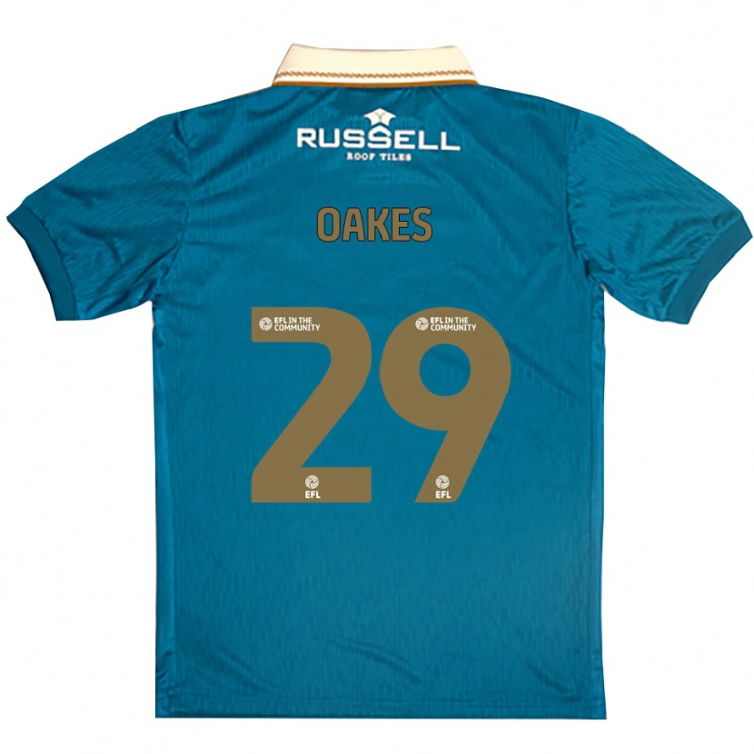 Danxen Kinder Toby Oakes #29 Himmelblau Weiß Auswärtstrikot Trikot 2025/26 T-Shirt Österreich