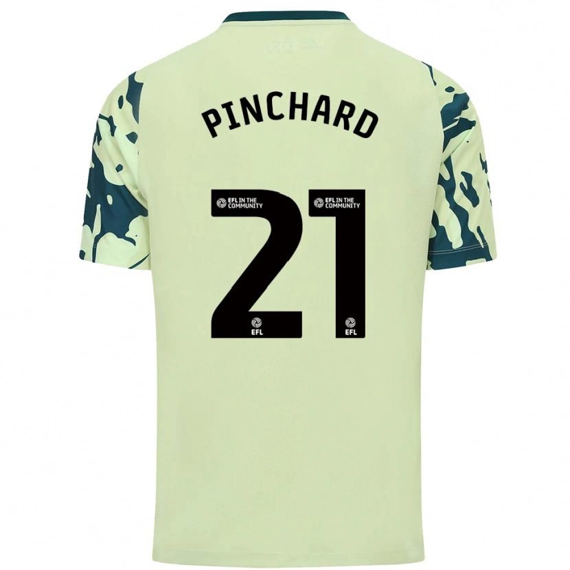 Danxen Kinder Cerys Pinchard #21 Dunkelgrün Auswärtstrikot Trikot 2025/26 T-Shirt Österreich