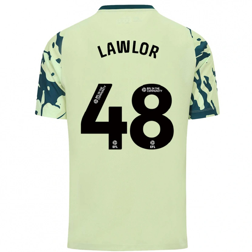 Danxen Kinder Dylan Lawlor #48 Dunkelgrün Auswärtstrikot Trikot 2025/26 T-Shirt Österreich