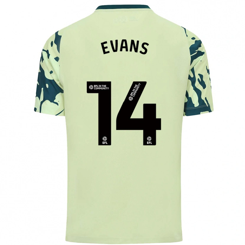 Danxen Kinder Shannon Evans #14 Dunkelgrün Auswärtstrikot Trikot 2025/26 T-Shirt Österreich