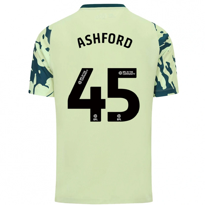 Danxen Kinder Cian Ashford #45 Dunkelgrün Auswärtstrikot Trikot 2025/26 T-Shirt Österreich