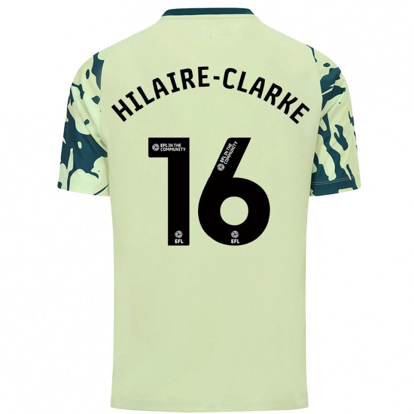 Danxen Kinder Riley Hilaire-Clarke #16 Dunkelgrün Auswärtstrikot Trikot 2025/26 T-Shirt Österreich