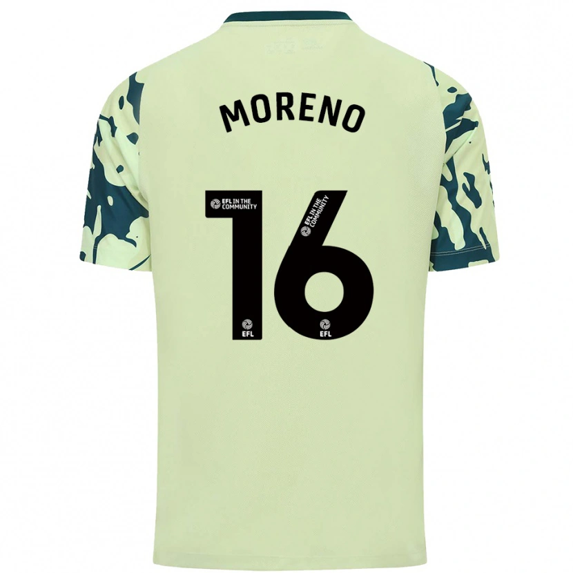 Danxen Kinder Paul Moreno #16 Dunkelgrün Auswärtstrikot Trikot 2025/26 T-Shirt Österreich