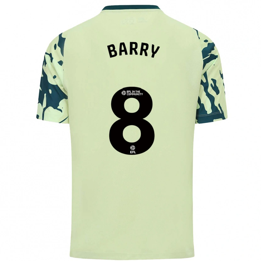 Danxen Kinder Fiona Barry #8 Dunkelgrün Auswärtstrikot Trikot 2025/26 T-Shirt Österreich