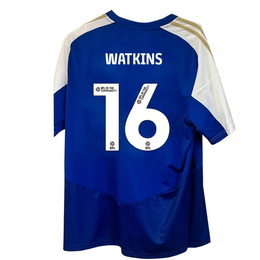 Danxen Kinder Zoe Watkins #16 Blau Weiß Gold Auswärtstrikot Trikot 2025/26 T-Shirt Österreich