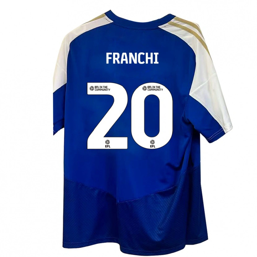 Danxen Kinder Matilda Franchi #20 Blau Weiß Gold Auswärtstrikot Trikot 2025/26 T-Shirt Österreich
