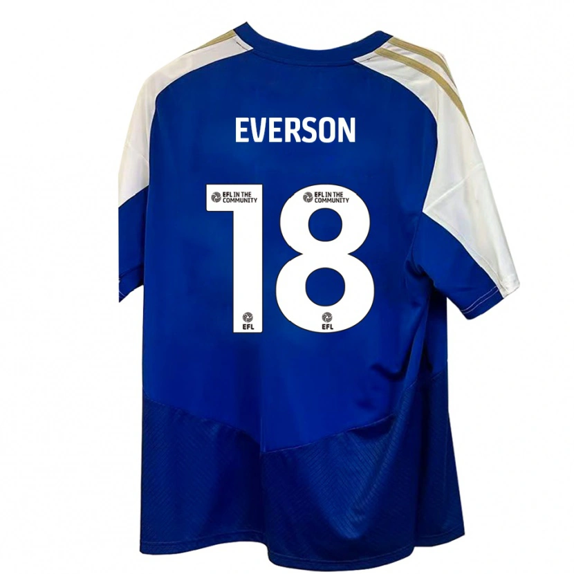 Danxen Kinder Beth Everson #18 Blau Weiß Gold Auswärtstrikot Trikot 2025/26 T-Shirt Österreich