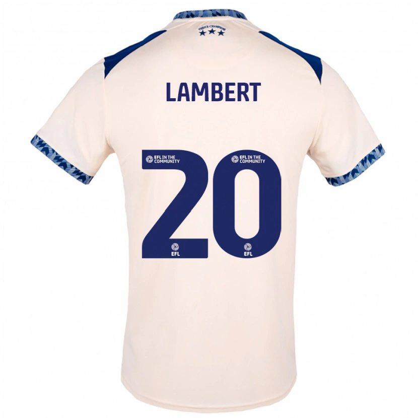Danxen Kinder Ellie Lambert #20 Creme Marine Auswärtstrikot Trikot 2025/26 T-Shirt Österreich