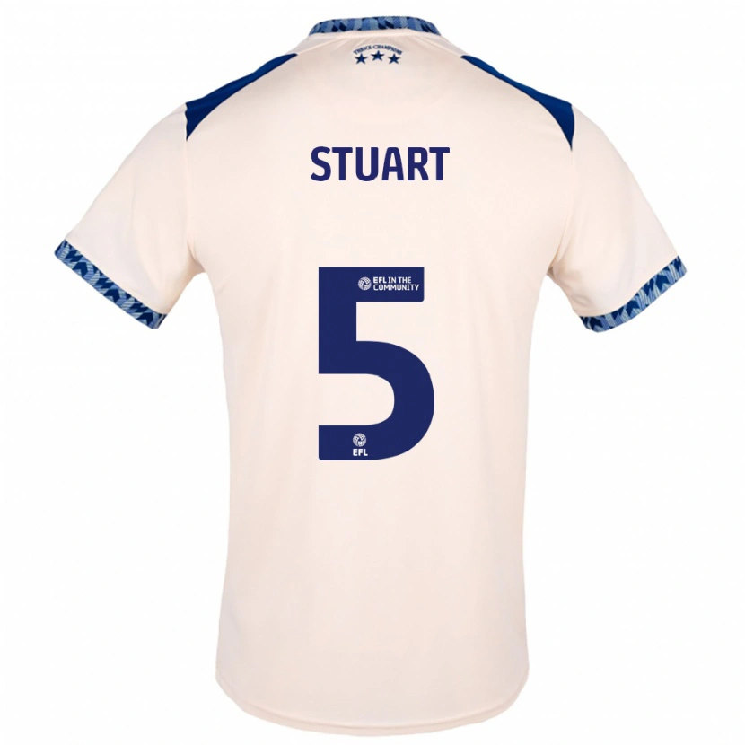 Danxen Kinder Charlotte Stuart #5 Creme Marine Auswärtstrikot Trikot 2025/26 T-Shirt Österreich