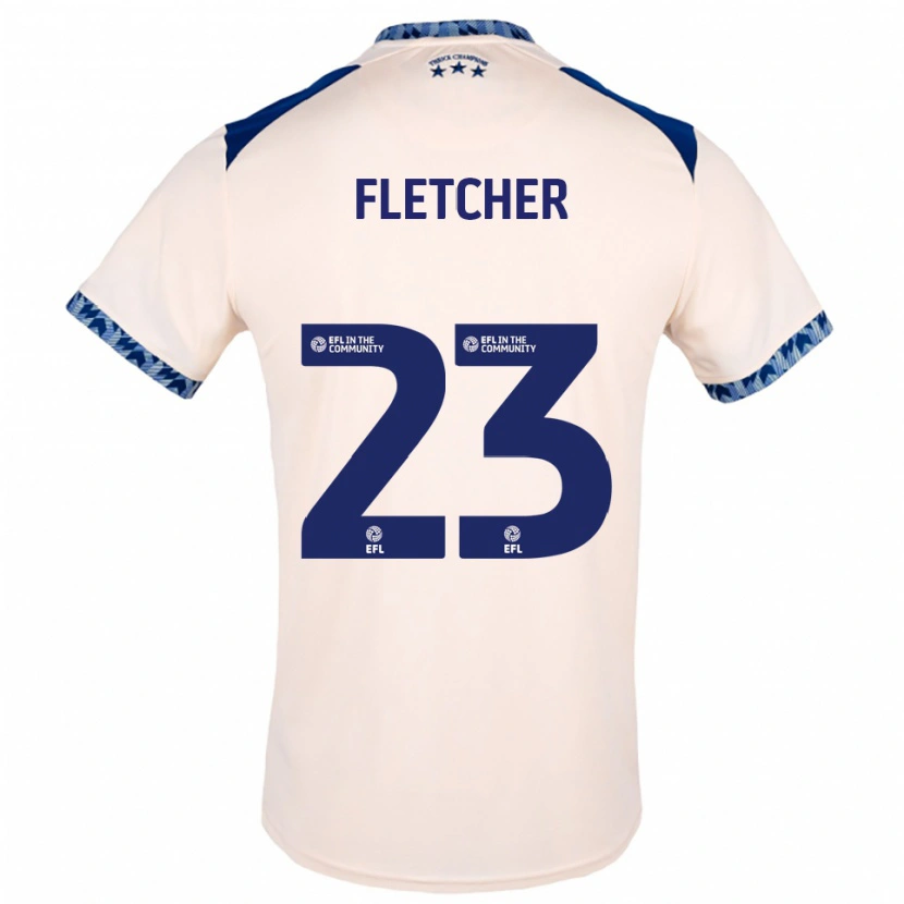 Danxen Kinder Serena Fletcher #23 Creme Marine Auswärtstrikot Trikot 2025/26 T-Shirt Österreich