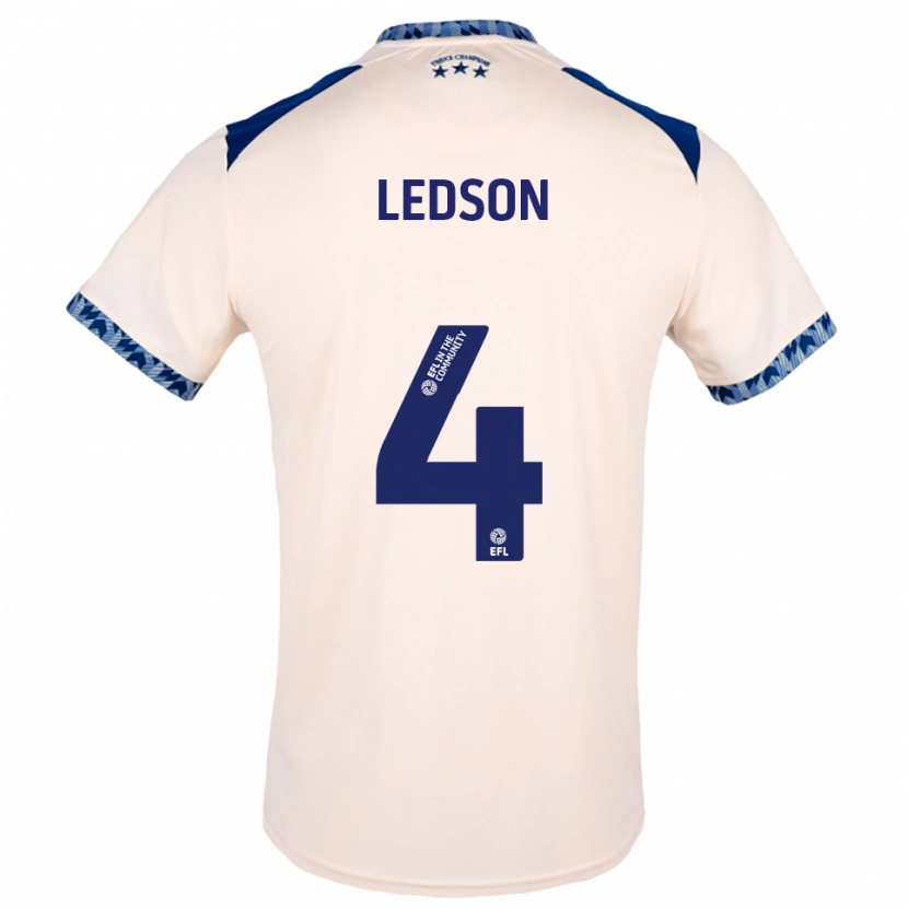Danxen Kinder Ryan Ledson #4 Creme Marine Auswärtstrikot Trikot 2025/26 T-Shirt Österreich