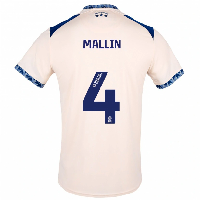 Danxen Kinder Kate Mallin #4 Creme Marine Auswärtstrikot Trikot 2025/26 T-Shirt Österreich