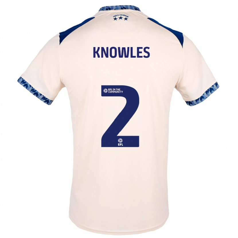 Danxen Kinder Charlie Knowles #2 Creme Marine Auswärtstrikot Trikot 2025/26 T-Shirt Österreich