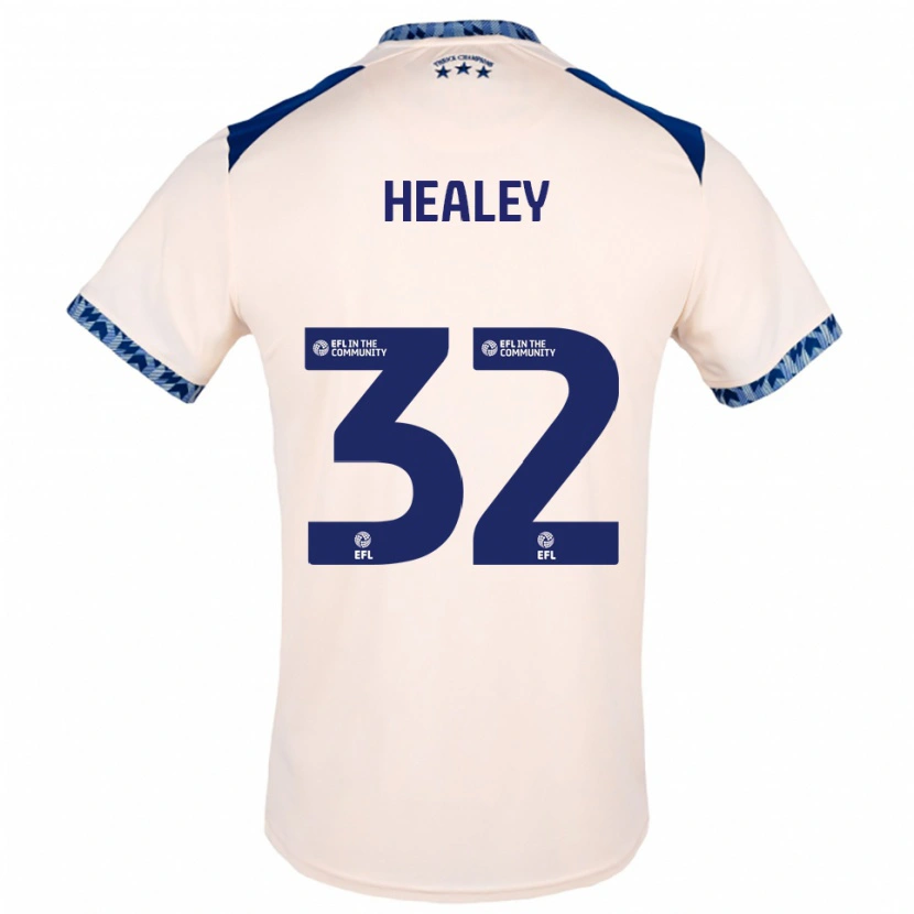 Danxen Kinder Rhys Healey #32 Creme Marine Auswärtstrikot Trikot 2025/26 T-Shirt Österreich