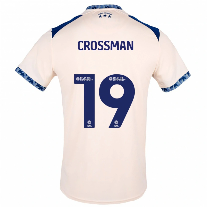 Danxen Kinder Paige Crossman #19 Creme Marine Auswärtstrikot Trikot 2025/26 T-Shirt Österreich