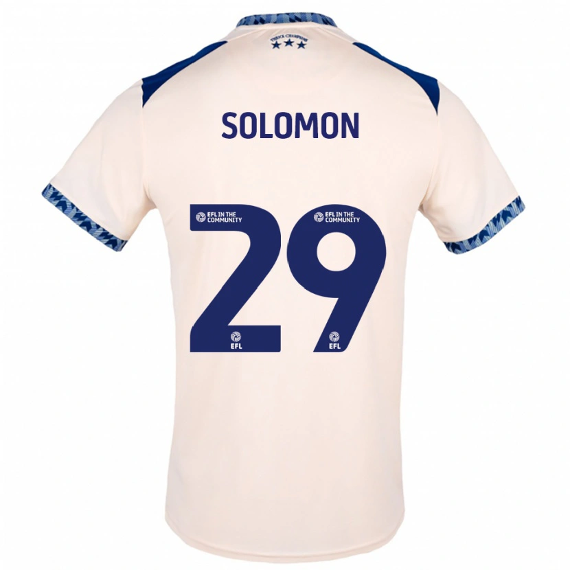 Danxen Kinder Eko Solomon #29 Creme Marine Auswärtstrikot Trikot 2025/26 T-Shirt Österreich