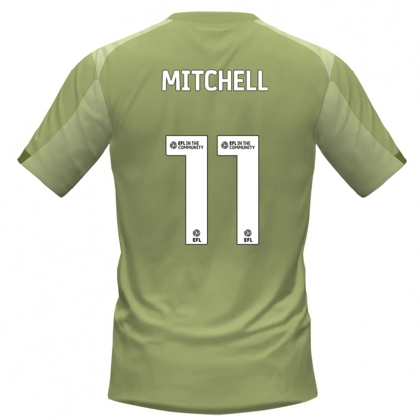 Danxen Kinder Demetri Mitchell #11 Salbei Champagner Auswärtstrikot Trikot 2025/26 T-Shirt Österreich