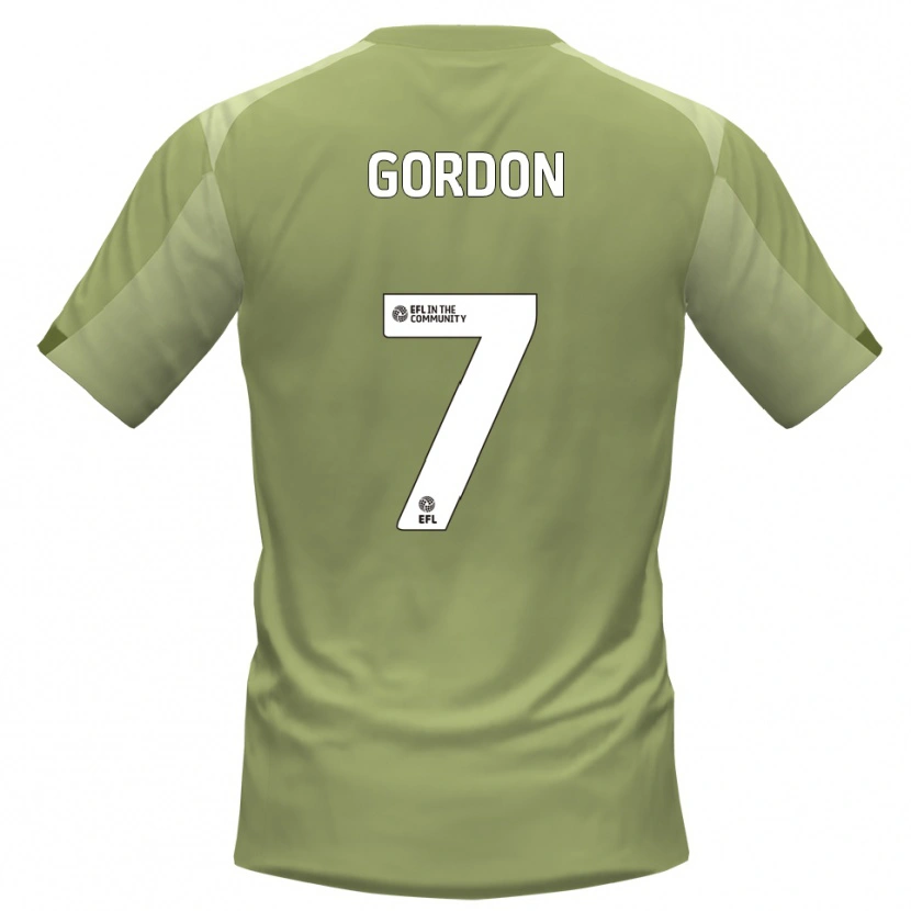 Danxen Kinder Lemar Gordon #7 Salbei Champagner Auswärtstrikot Trikot 2025/26 T-Shirt Österreich