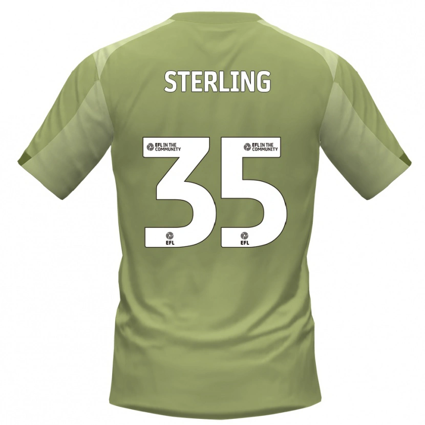 Danxen Kinder Aaron Sterling #35 Salbei Champagner Auswärtstrikot Trikot 2025/26 T-Shirt Österreich