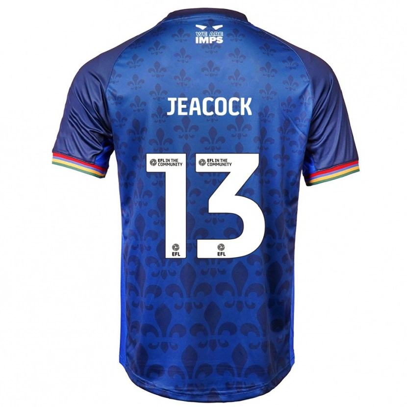 Danxen Kinder Zach Jeacock #13 Blau Marine Auswärtstrikot Trikot 2025/26 T-Shirt Österreich