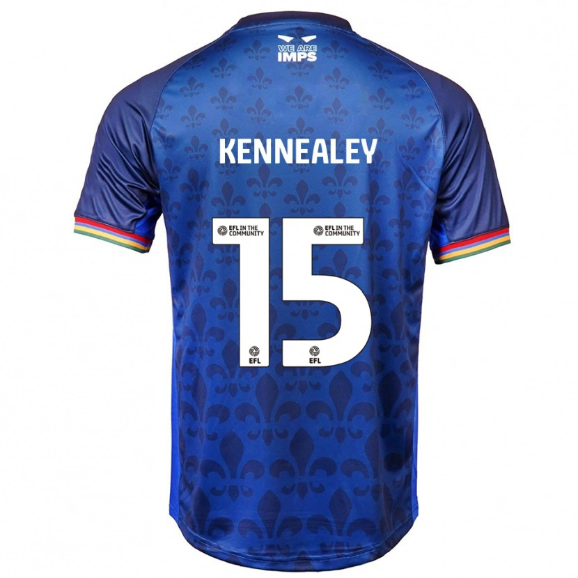 Danxen Kinder Josh Kennealey #15 Blau Marine Auswärtstrikot Trikot 2025/26 T-Shirt Österreich