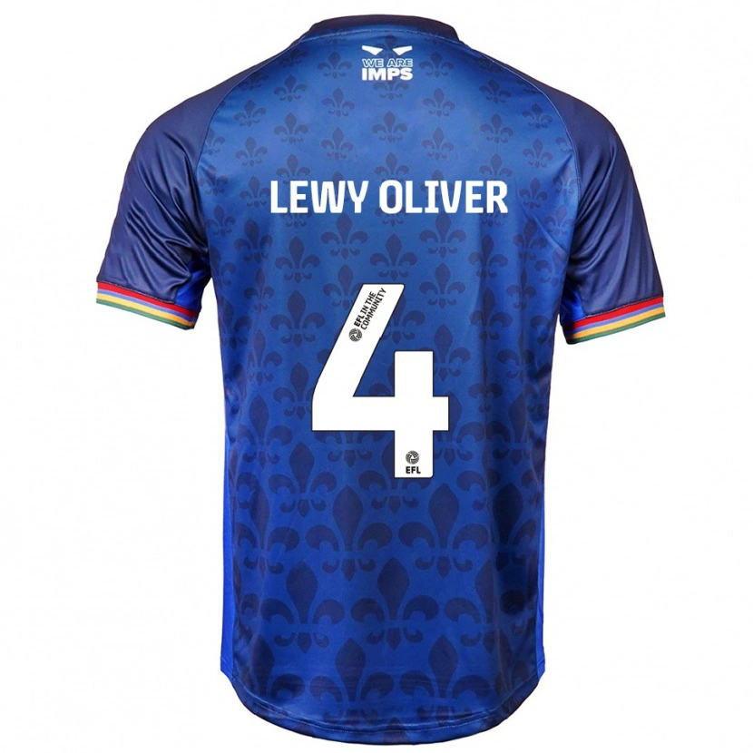 Danxen Kinder Lewy Oliver #4 Blau Marine Auswärtstrikot Trikot 2025/26 T-Shirt Österreich