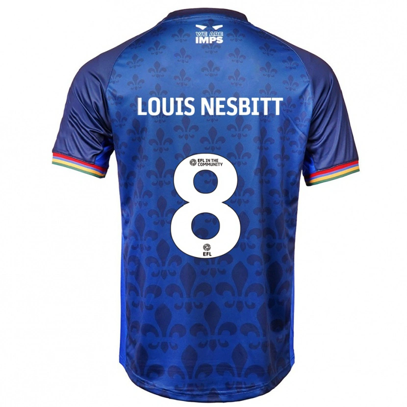 Danxen Kinder Louis Nesbitt #8 Blau Marine Auswärtstrikot Trikot 2025/26 T-Shirt Österreich