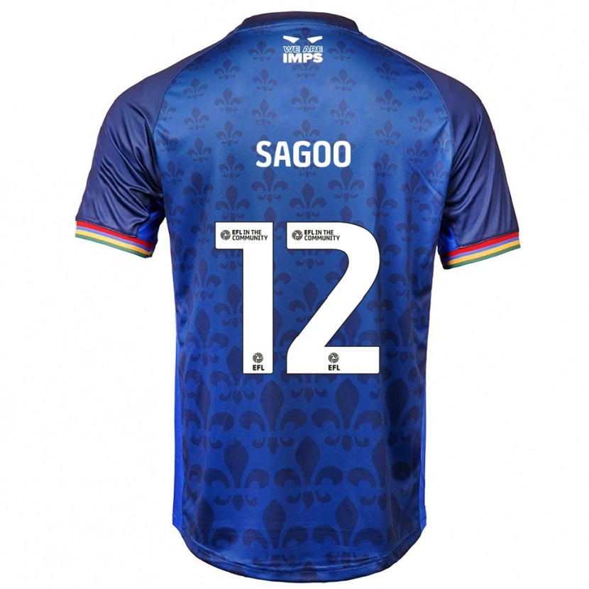 Danxen Kinder Kian Sagoo #12 Blau Marine Auswärtstrikot Trikot 2025/26 T-Shirt Österreich