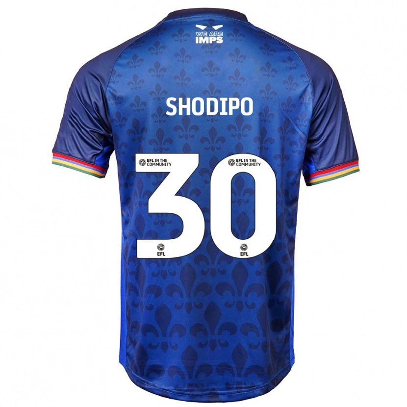 Danxen Kinder Olamide Shodipo #30 Blau Marine Auswärtstrikot Trikot 2025/26 T-Shirt Österreich