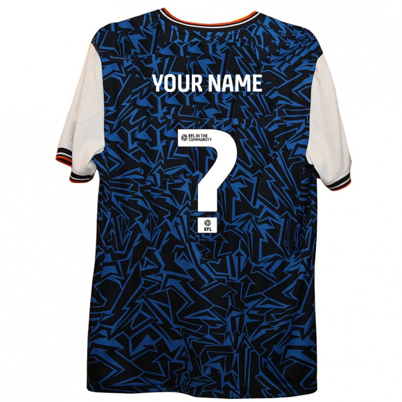Danxen Kinder Ihren Namen #0 Blau Schwarz Weiß Auswärtstrikot Trikot 2025/26 T-Shirt Österreich
