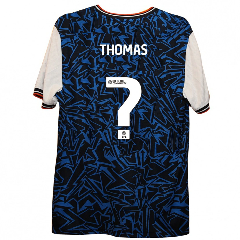 Danxen Kinder Lucas Thomas #0 Blau Schwarz Weiß Auswärtstrikot Trikot 2025/26 T-Shirt Österreich
