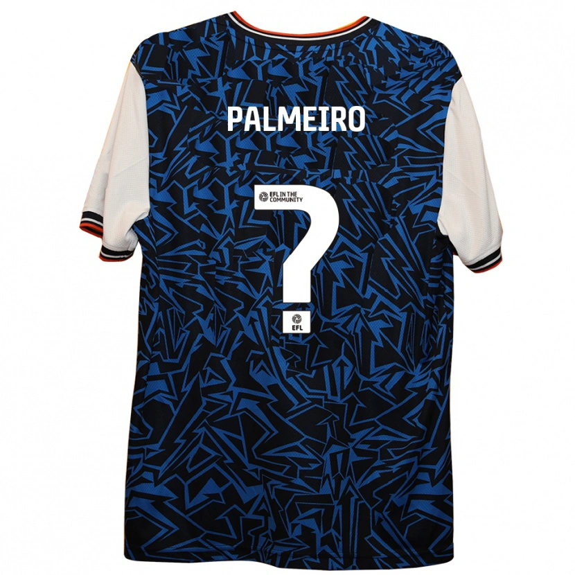 Danxen Kinder Keira Palmeiro #0 Blau Schwarz Weiß Auswärtstrikot Trikot 2025/26 T-Shirt Österreich