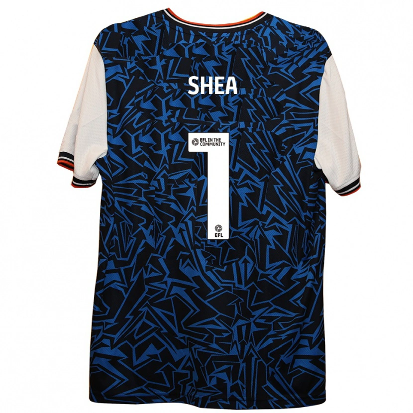 Danxen Kinder James Shea #1 Blau Schwarz Weiß Auswärtstrikot Trikot 2025/26 T-Shirt Österreich
