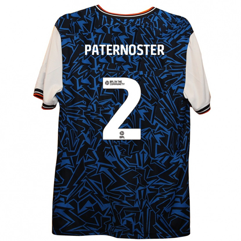 Danxen Kinder Vladimir Paternoster #2 Blau Schwarz Weiß Auswärtstrikot Trikot 2025/26 T-Shirt Österreich