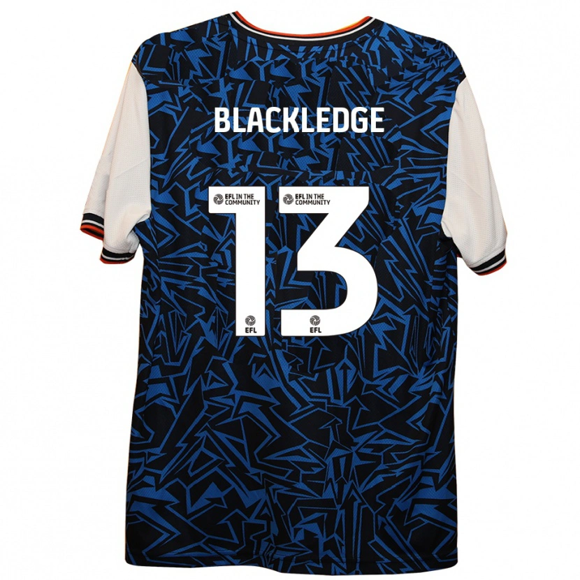 Danxen Kinder Henry Blackledge #13 Blau Schwarz Weiß Auswärtstrikot Trikot 2025/26 T-Shirt Österreich
