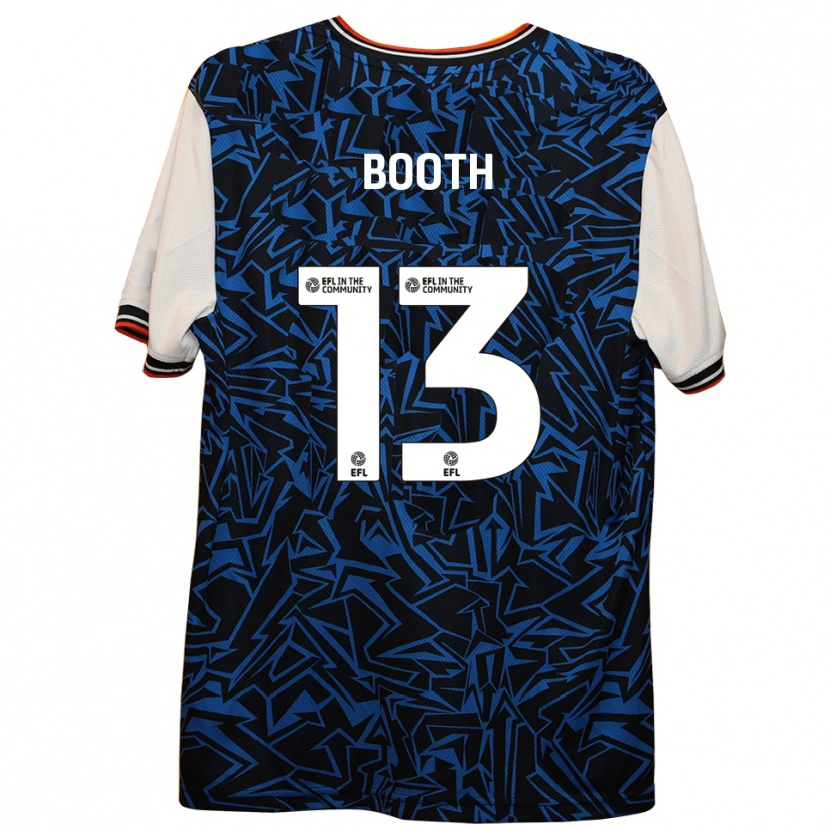 Danxen Kinder Charlie Booth #13 Blau Schwarz Weiß Auswärtstrikot Trikot 2025/26 T-Shirt Österreich