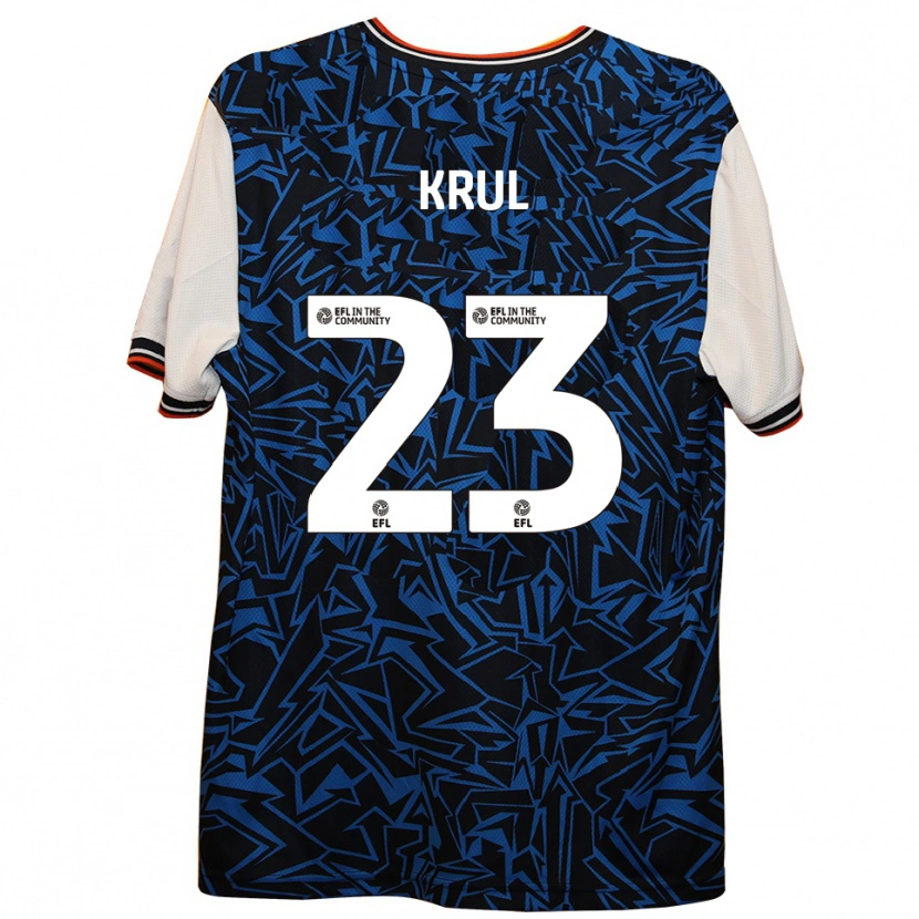 Danxen Kinder Tim Krul #23 Blau Schwarz Weiß Auswärtstrikot Trikot 2025/26 T-Shirt Österreich