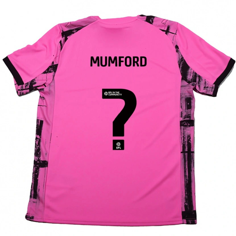 Danxen Kinder Rachael Mumford #0 Rosenrot Schwarz Auswärtstrikot Trikot 2025/26 T-Shirt Österreich