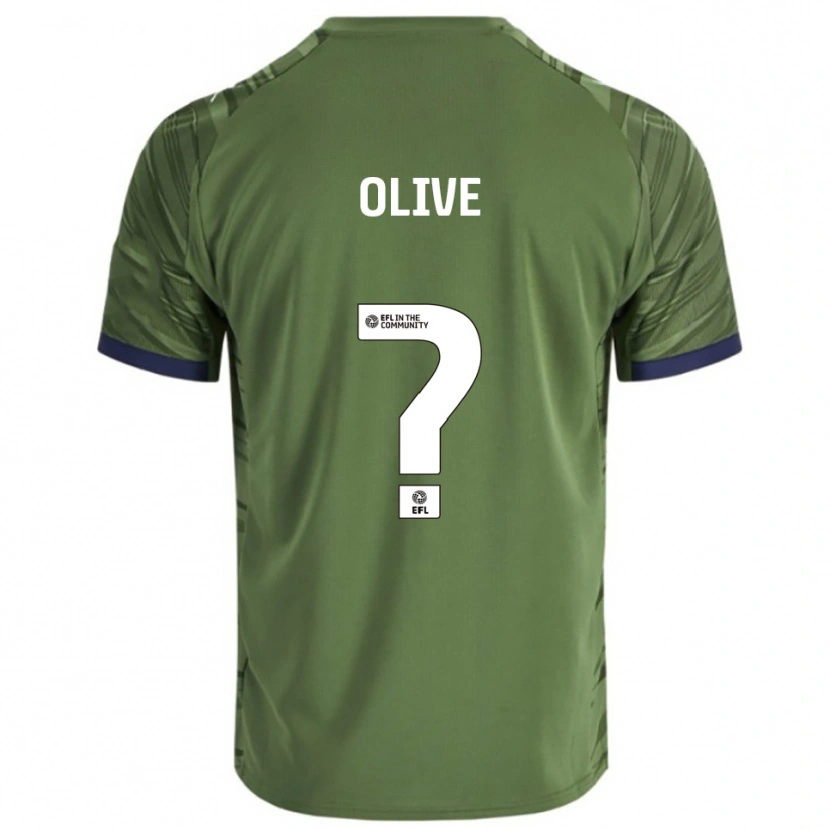 Danxen Kinder Daniel Olive #0 Grün Weiß Auswärtstrikot Trikot 2025/26 T-Shirt Österreich