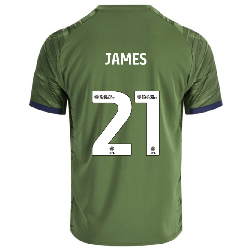 Danxen Kinder Hayley James #21 Grün Weiß Auswärtstrikot Trikot 2025/26 T-Shirt Österreich