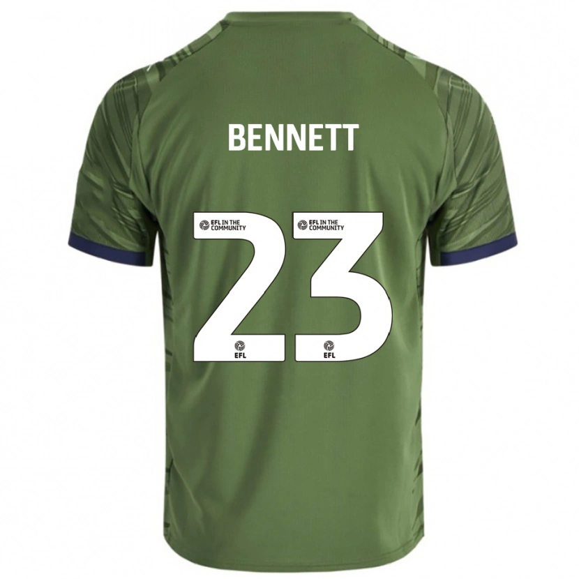 Danxen Kinder Renai Bennett #23 Grün Weiß Auswärtstrikot Trikot 2025/26 T-Shirt Österreich