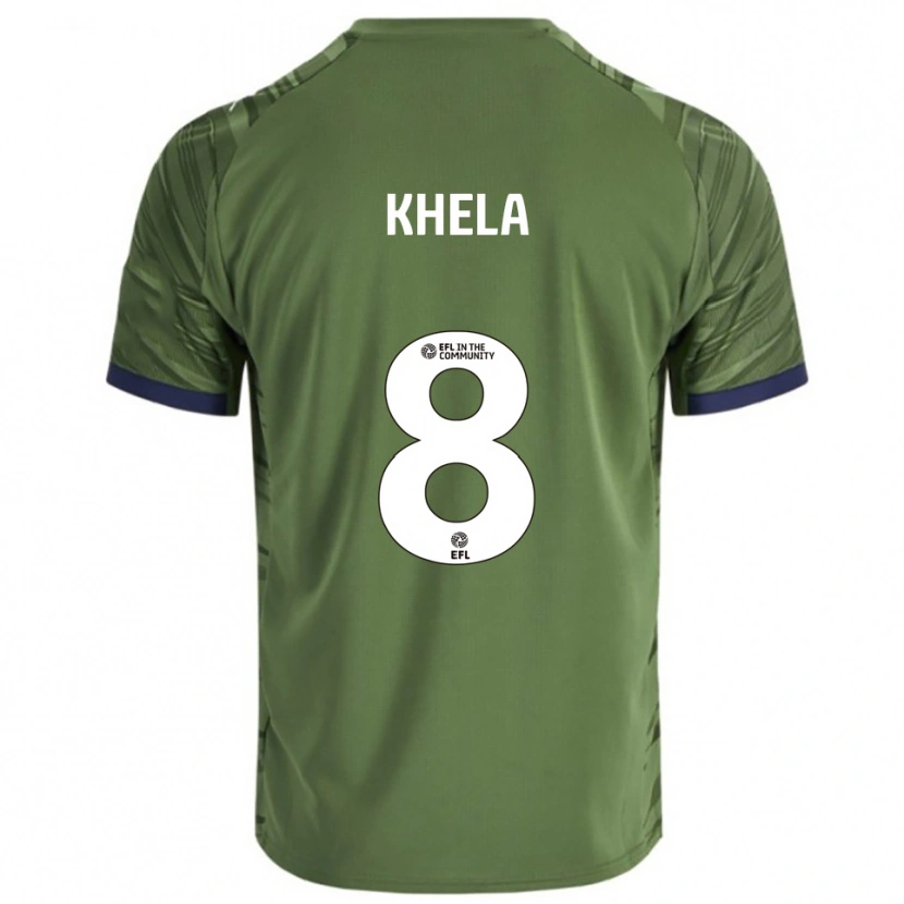 Danxen Kinder Brandon Khela #8 Grün Weiß Auswärtstrikot Trikot 2025/26 T-Shirt Österreich