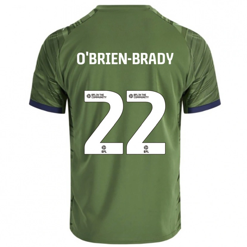 Danxen Kinder Donay O'brien-Brady #22 Grün Weiß Auswärtstrikot Trikot 2025/26 T-Shirt Österreich