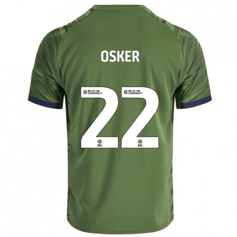 Danxen Kinder Edyn Osker #22 Grün Weiß Auswärtstrikot Trikot 2025/26 T-Shirt Österreich