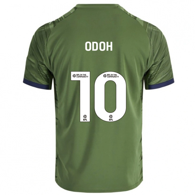 Danxen Kinder Abraham Odoh #10 Grün Weiß Auswärtstrikot Trikot 2025/26 T-Shirt Österreich