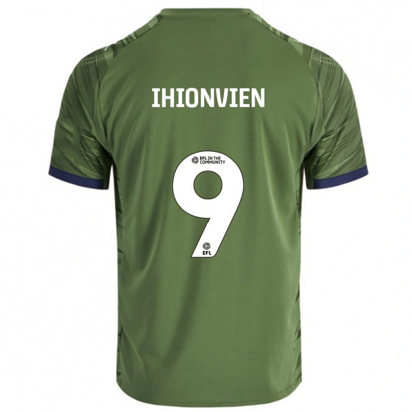 Danxen Kinder Bradley Ihionvien #9 Grün Weiß Auswärtstrikot Trikot 2025/26 T-Shirt Österreich