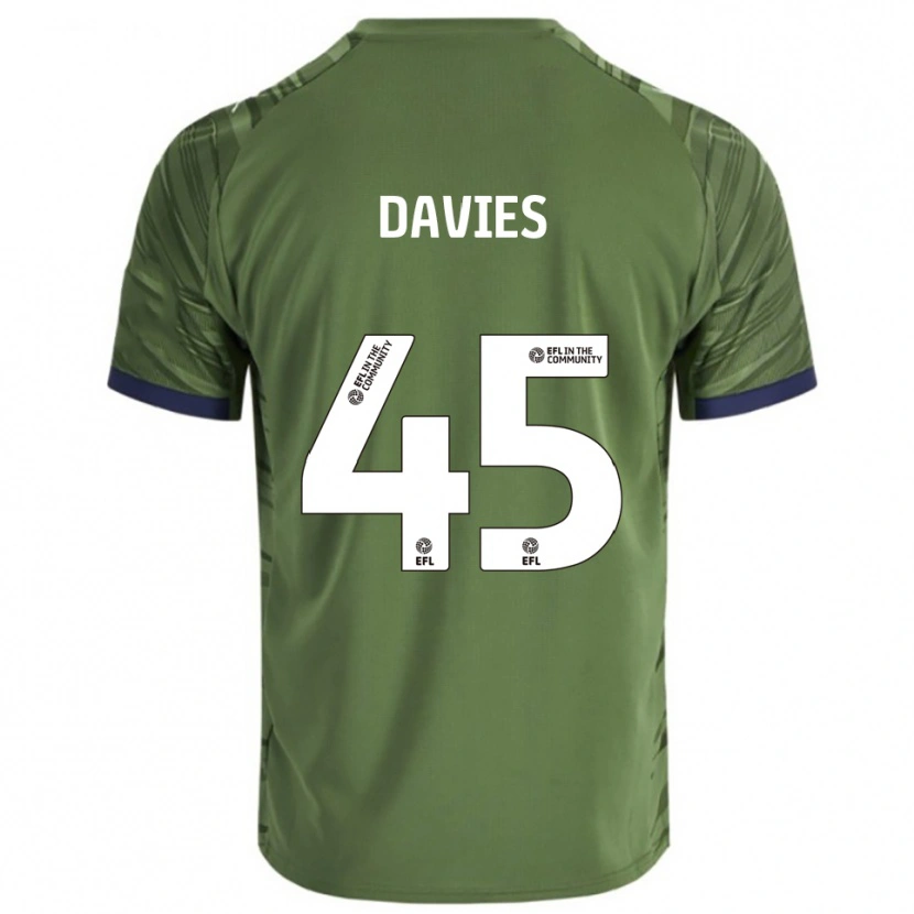 Danxen Kinder Joe Davies #45 Grün Weiß Auswärtstrikot Trikot 2025/26 T-Shirt Österreich